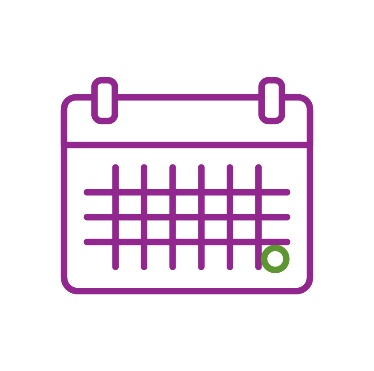 A calendar with a circle around the last day.