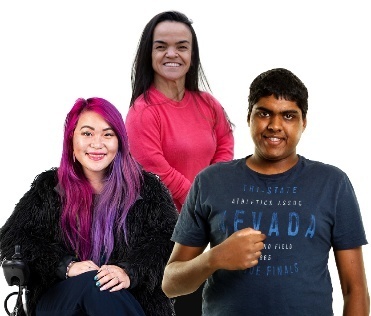 3 people with disability.