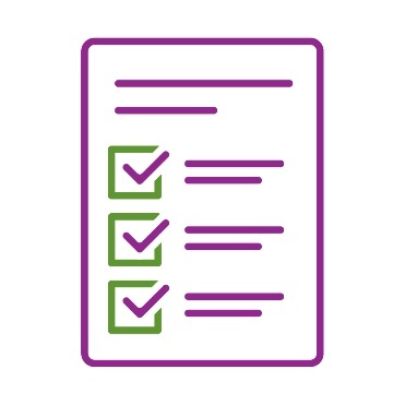 A document showing 3 checked boxes.